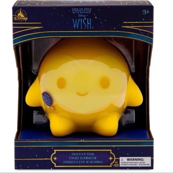 NEW Disney Wish Light-Up Star Figure Changes Expressions Makes Sounds LED Light - Picture 1 of 3